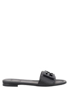 Fendi Women's Leather Nera Slide Baguette Black