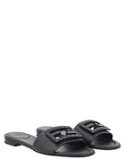 Fendi Women's Leather Nera Slide Baguette Black, view 2