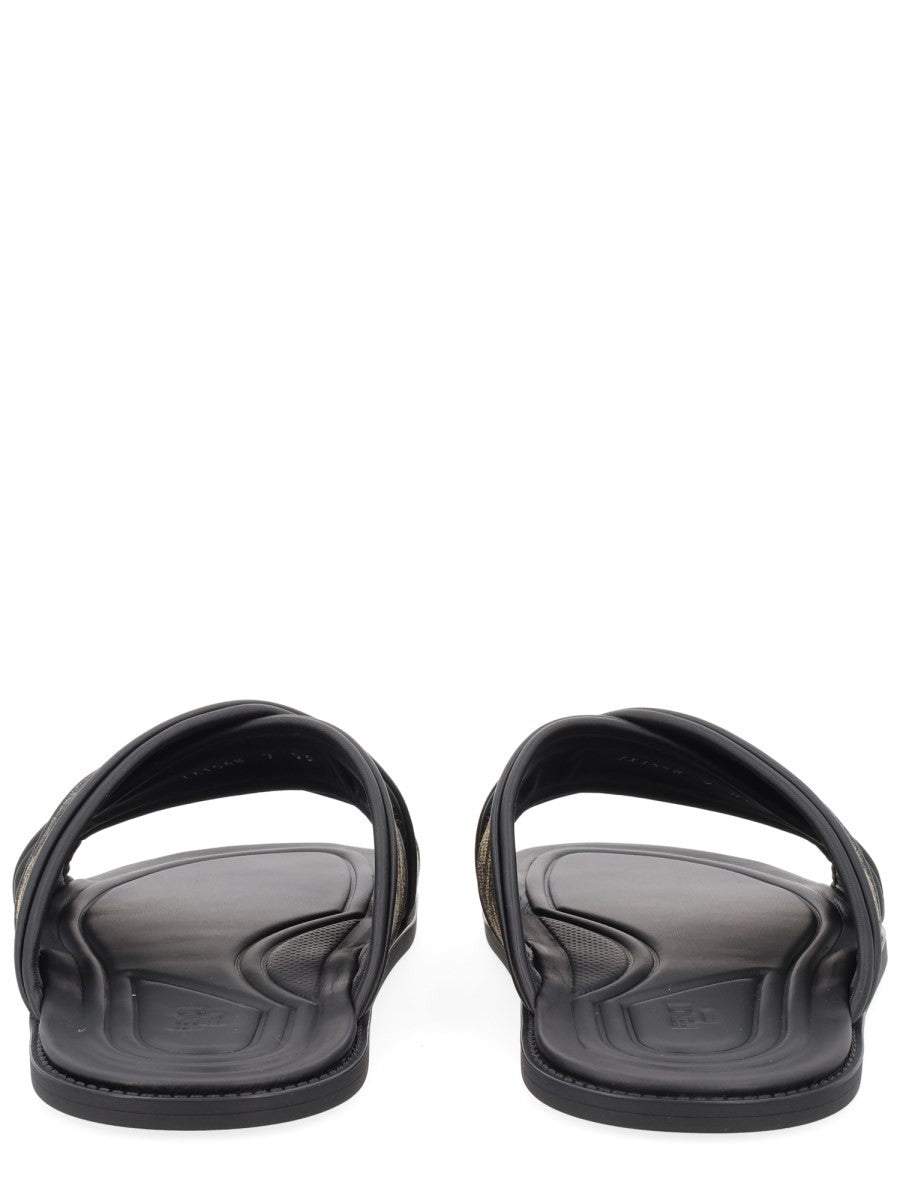 Fendi Men's Slide Con Brown