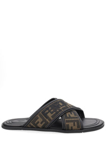 Fendi Men's Slide Con Brown