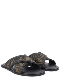 Fendi Men's Slide Con Brown