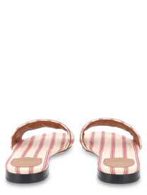 Fendi Women's Slide in Canvas FF Con Beige