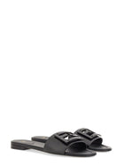 Fendi Women's Leather Slide Black, view 2