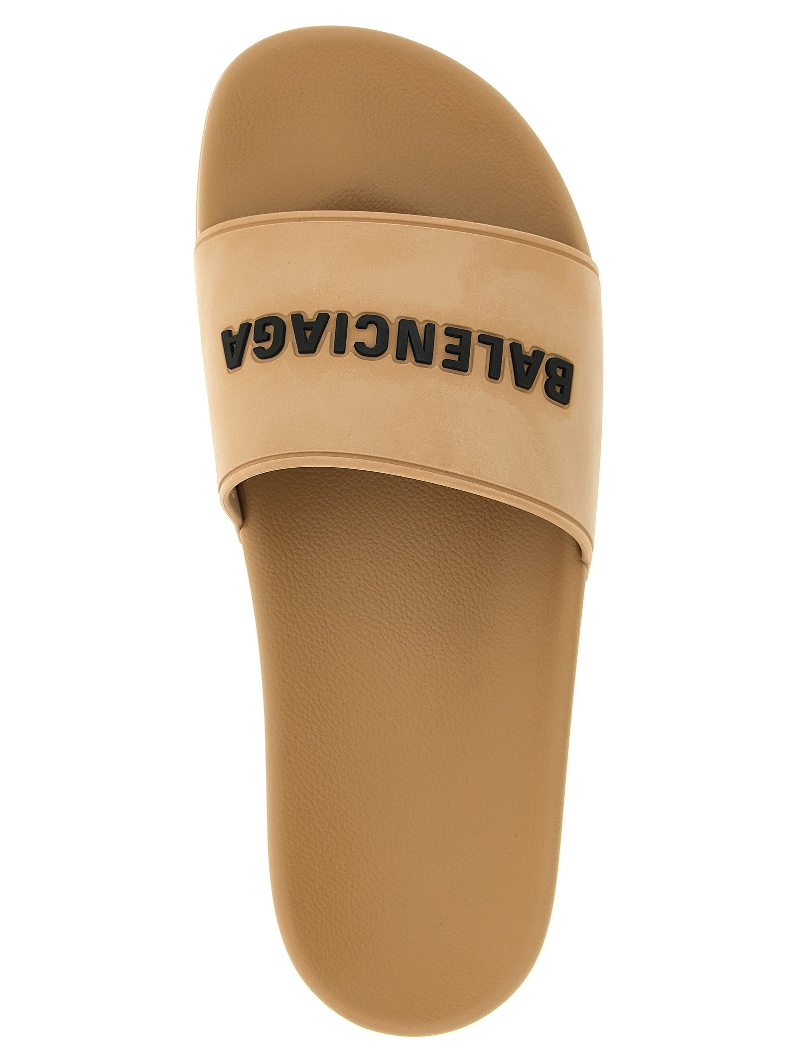 Balenciaga Slide Pool Sandals Beige