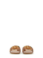 Valentino Women's Slide Sandal Vlogo Signature Beige, view 4