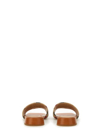 Valentino Women's Slide Sandal Vlogo Signature Beige