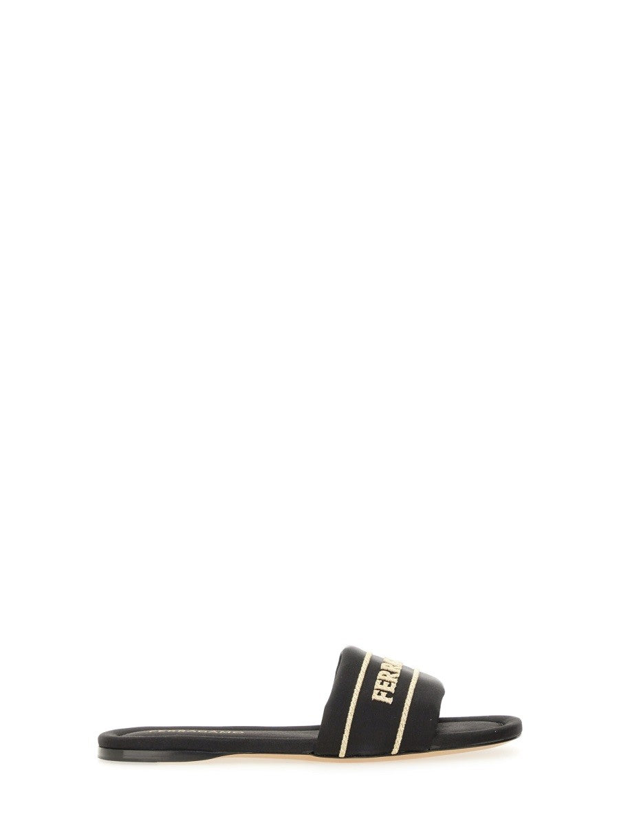 Ferragamo Women's Slide Sandal Black