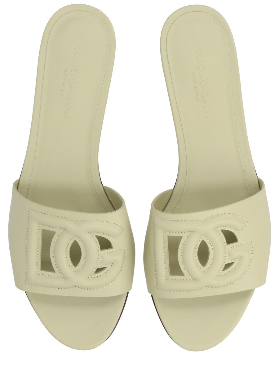 Dolce &amp; Gabbana Women's Slide Sandal Green