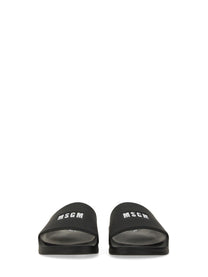 MSGM Women's Slide Sandal Black