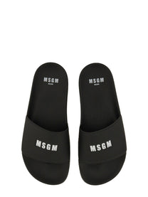 MSGM Women's Slide Sandal Black