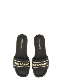 Ferragamo Women's Slide Sandal Black