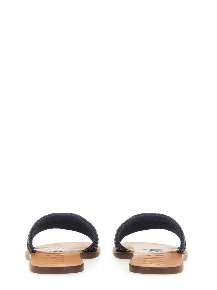 Manebi Women's Slide Sandal Blue