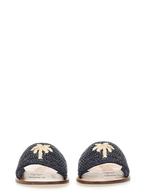 Manebi Women's Slide Sandal Blue