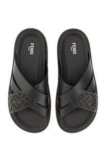 Fendi Men's Slide Sandal Black