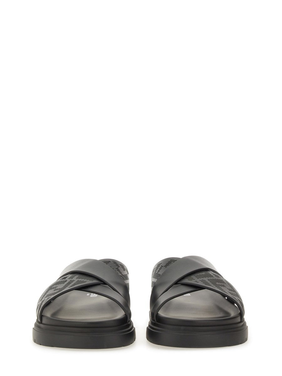 Fendi Men's Slide Sandal Black