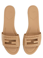 Fendi Women's Slide Tube with Fascia Beige, view 5