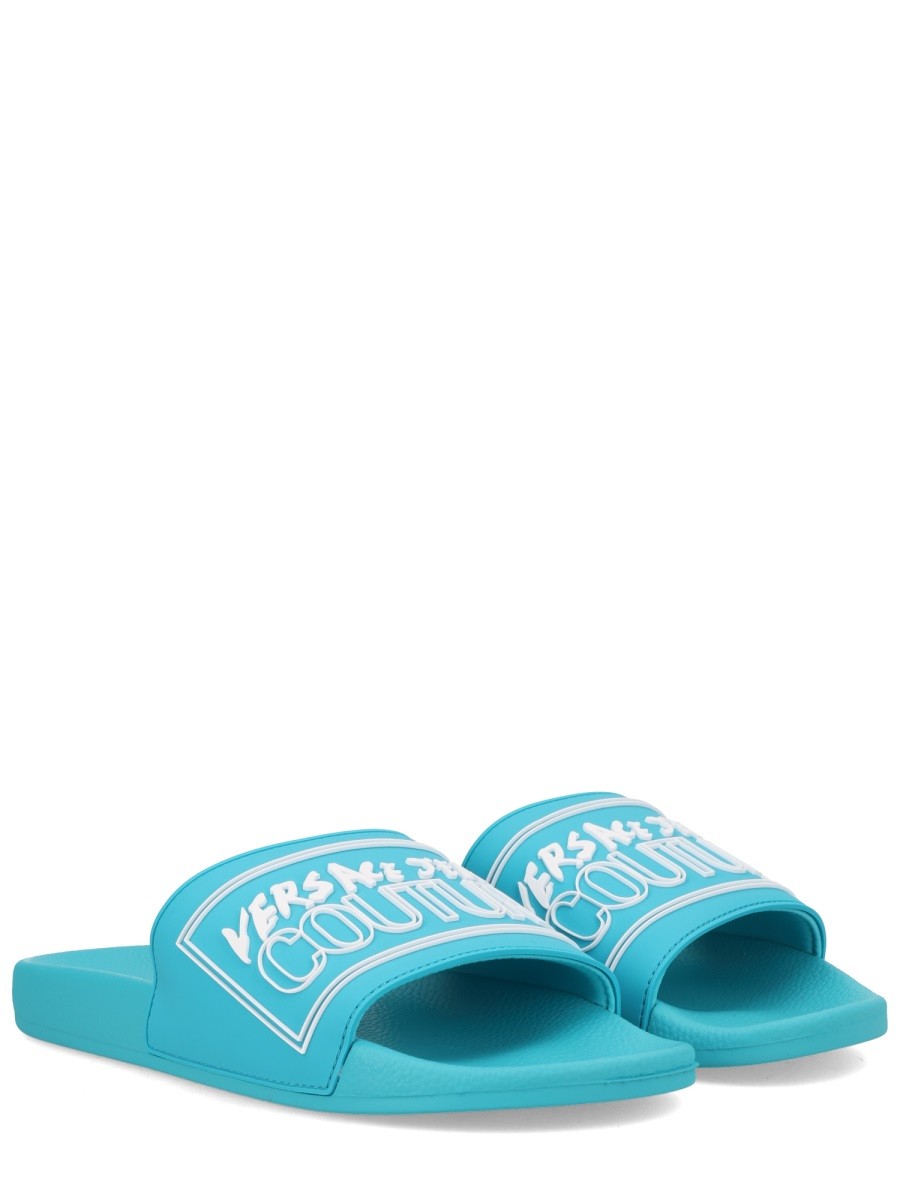 Versace Jeans Couture Men's Slides Blue, view 2