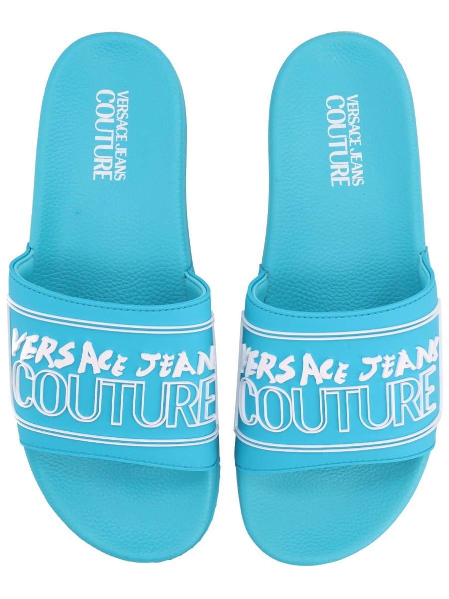 Versace Jeans Couture Men's Slides Blue