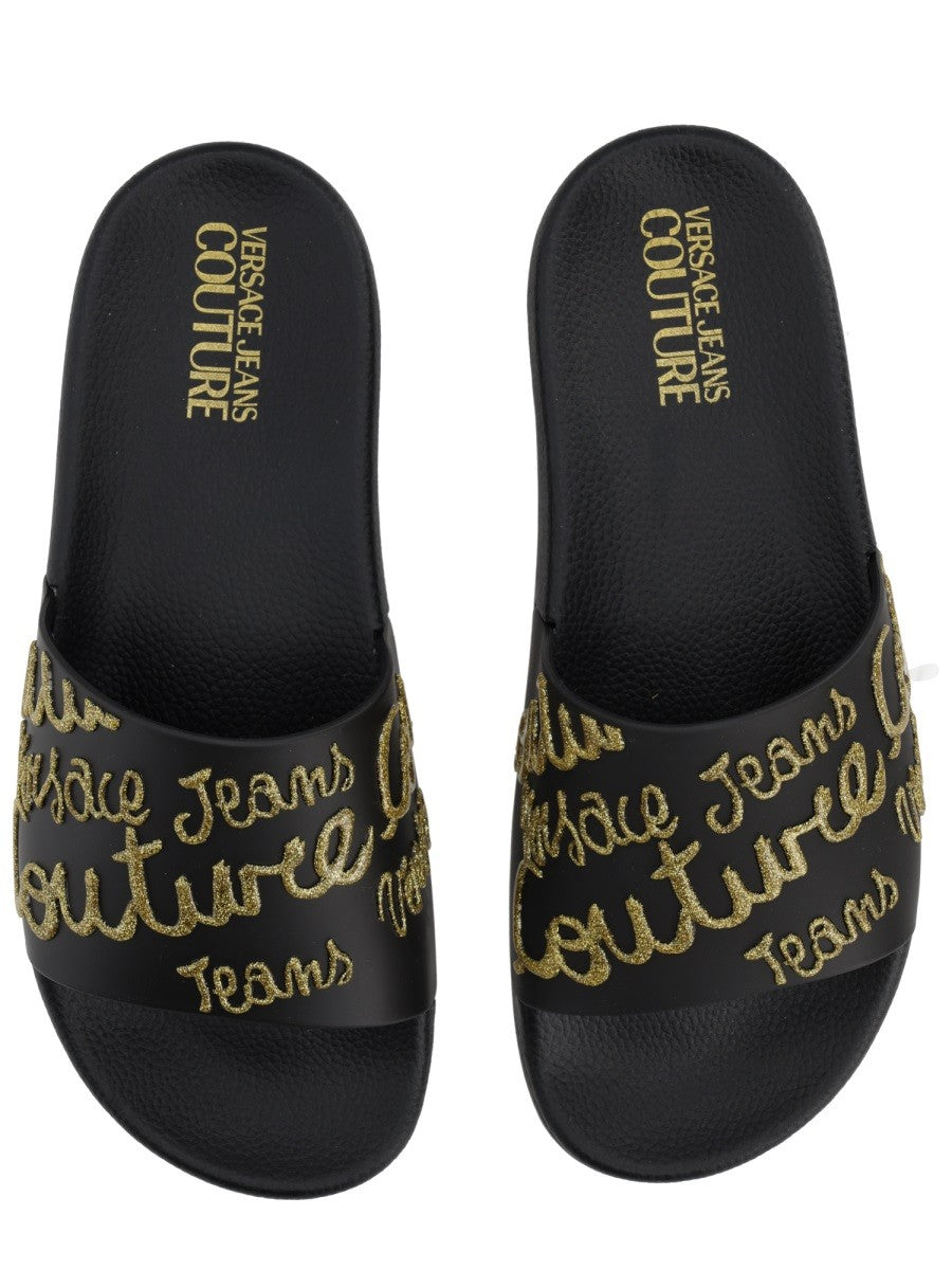 Versace Jeans Couture Women's Slides Black