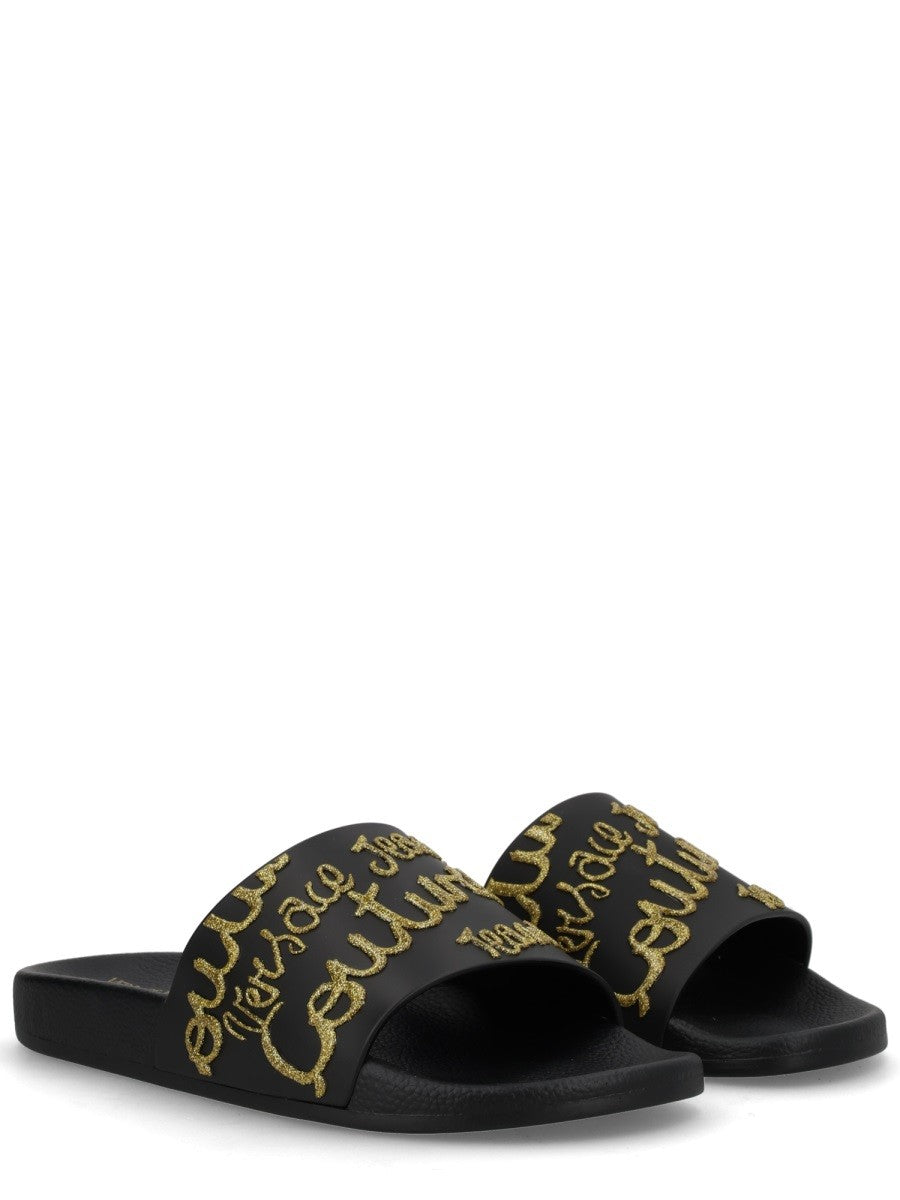 Versace Jeans Couture Women's Slides Black