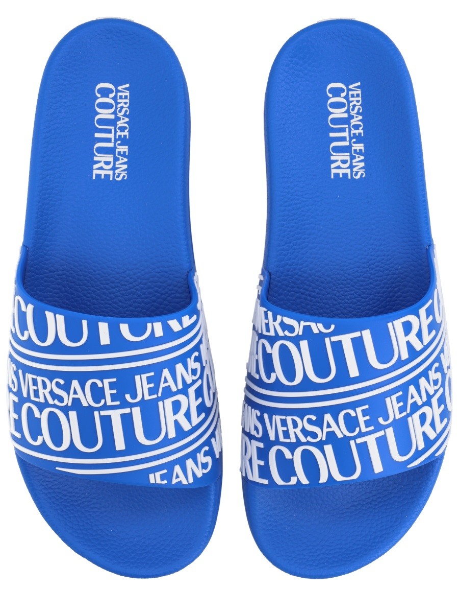 Versace Jeans Couture Men's Slides Blue