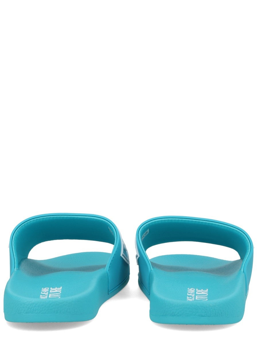 Versace Jeans Couture Men's Slides Blue
