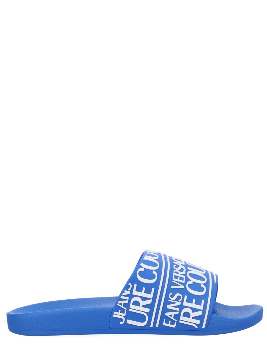 Versace Jeans Couture Men's Slides Blue