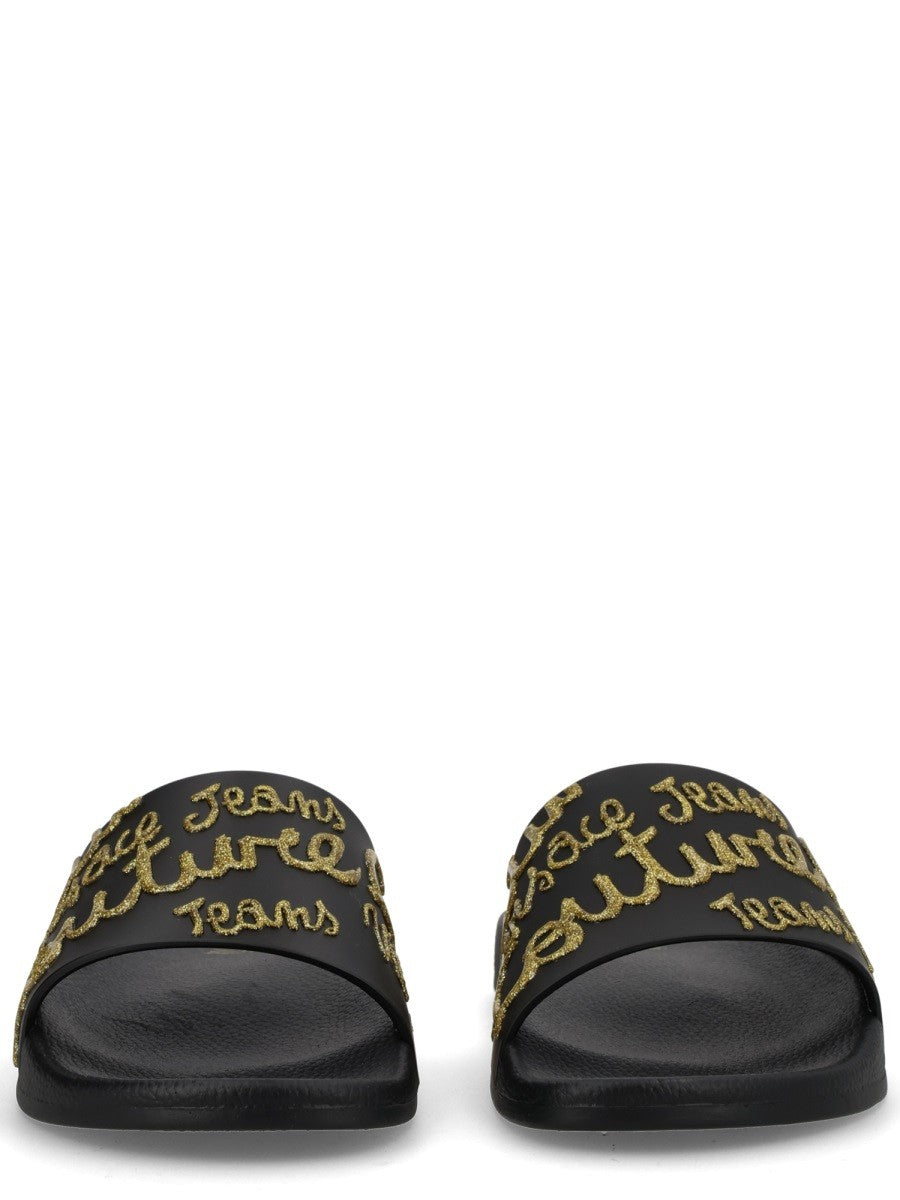 Versace Jeans Couture Women's Slides Black