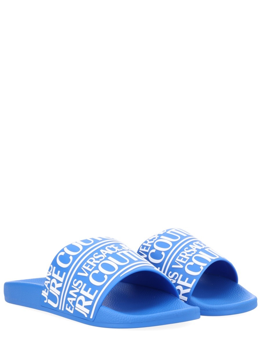 Versace Jeans Couture Men's Slides Blue