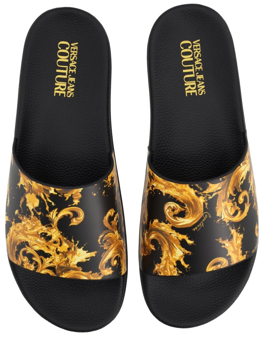 Versace Jeans Couture Men's Slides Black
