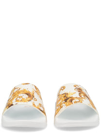 Versace Jeans Couture Men's Slides White
