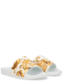 Versace Jeans Couture Men's Slides White