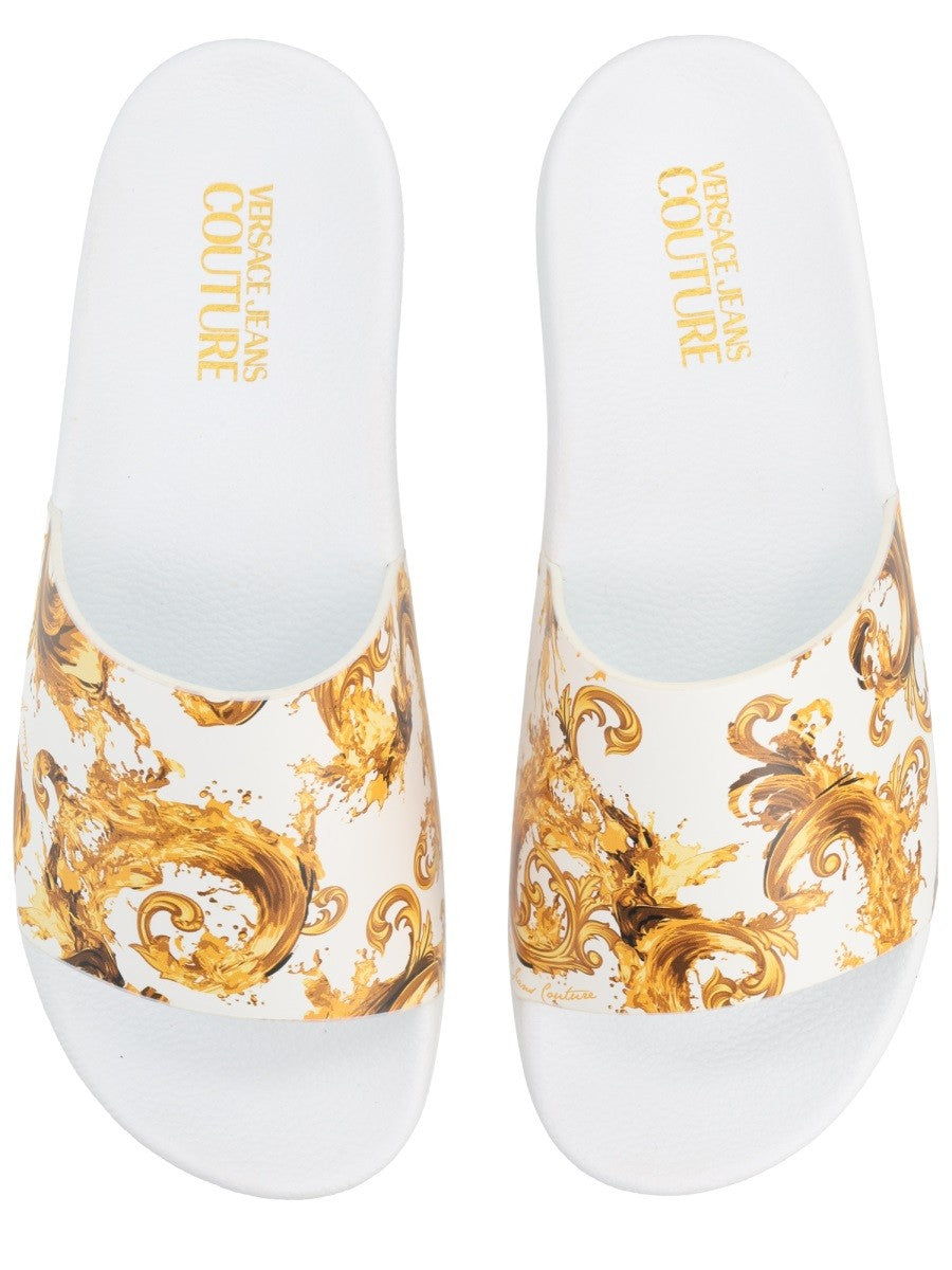Versace Jeans Couture Men's Slides White