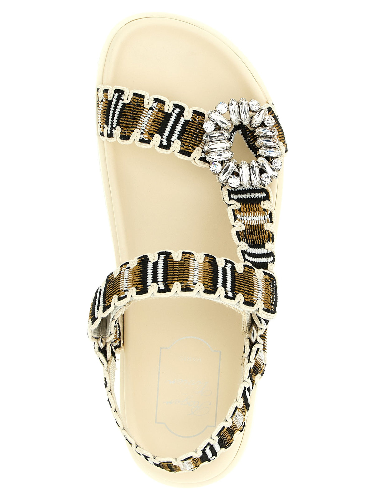 Roger Vivier Slidy Viv Trek Sandals Gold