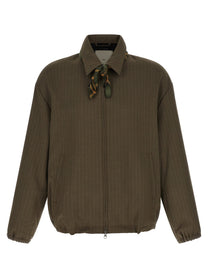 Song For The Mute Slim Coach Jacket Brown