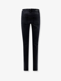Gucci Women's Slim Fit Black Denim Trousers Black