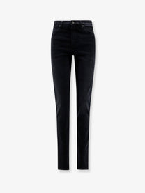 Gucci Women's Slim Fit Black Denim Trousers Black