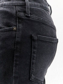 Gucci Women's Slim Fit Black Denim Trousers Black