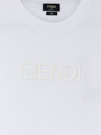 Fendi Men's Slim Fit Cotton Shirt White