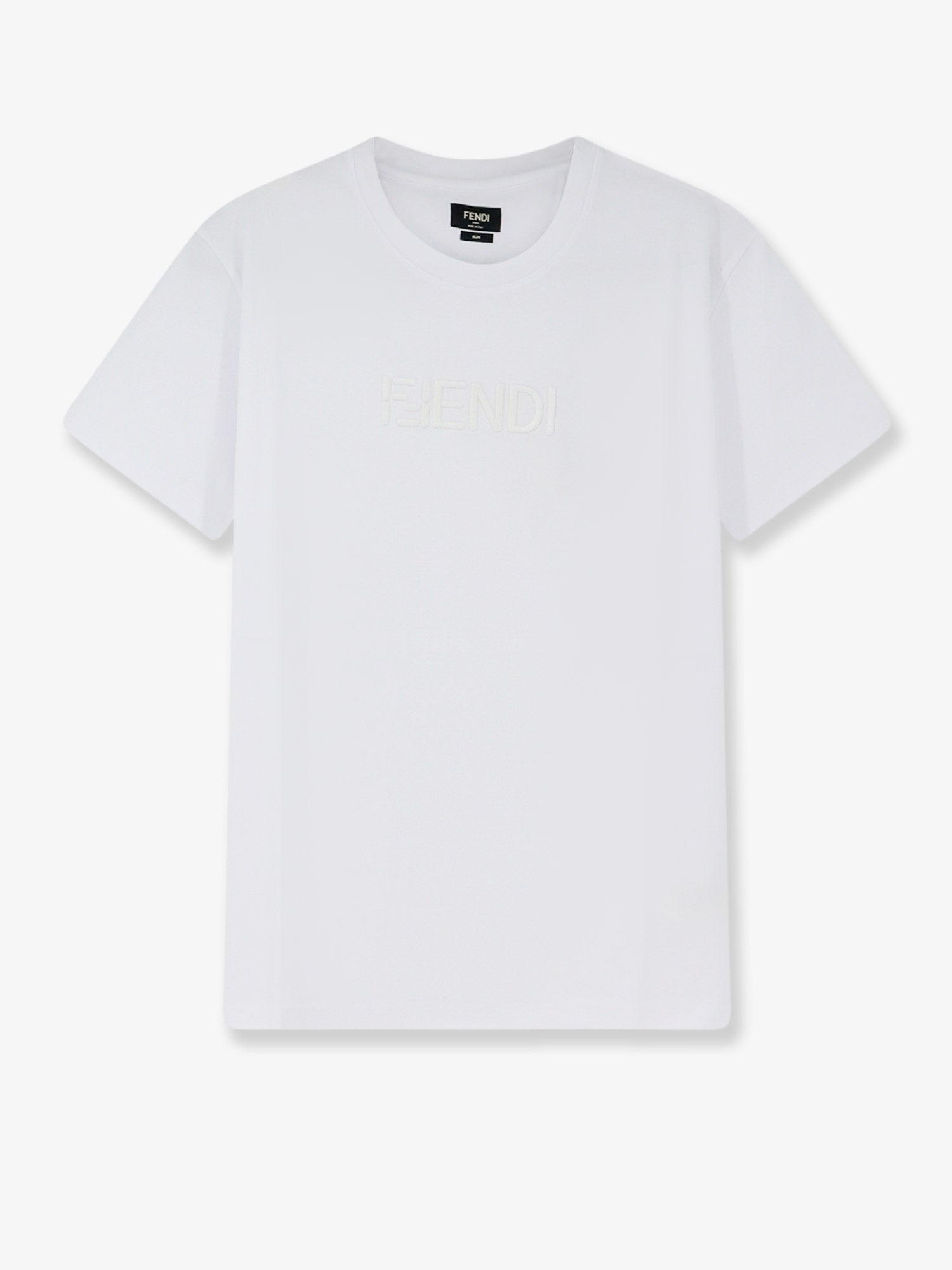Fendi Men's Slim Fit Cotton Shirt White