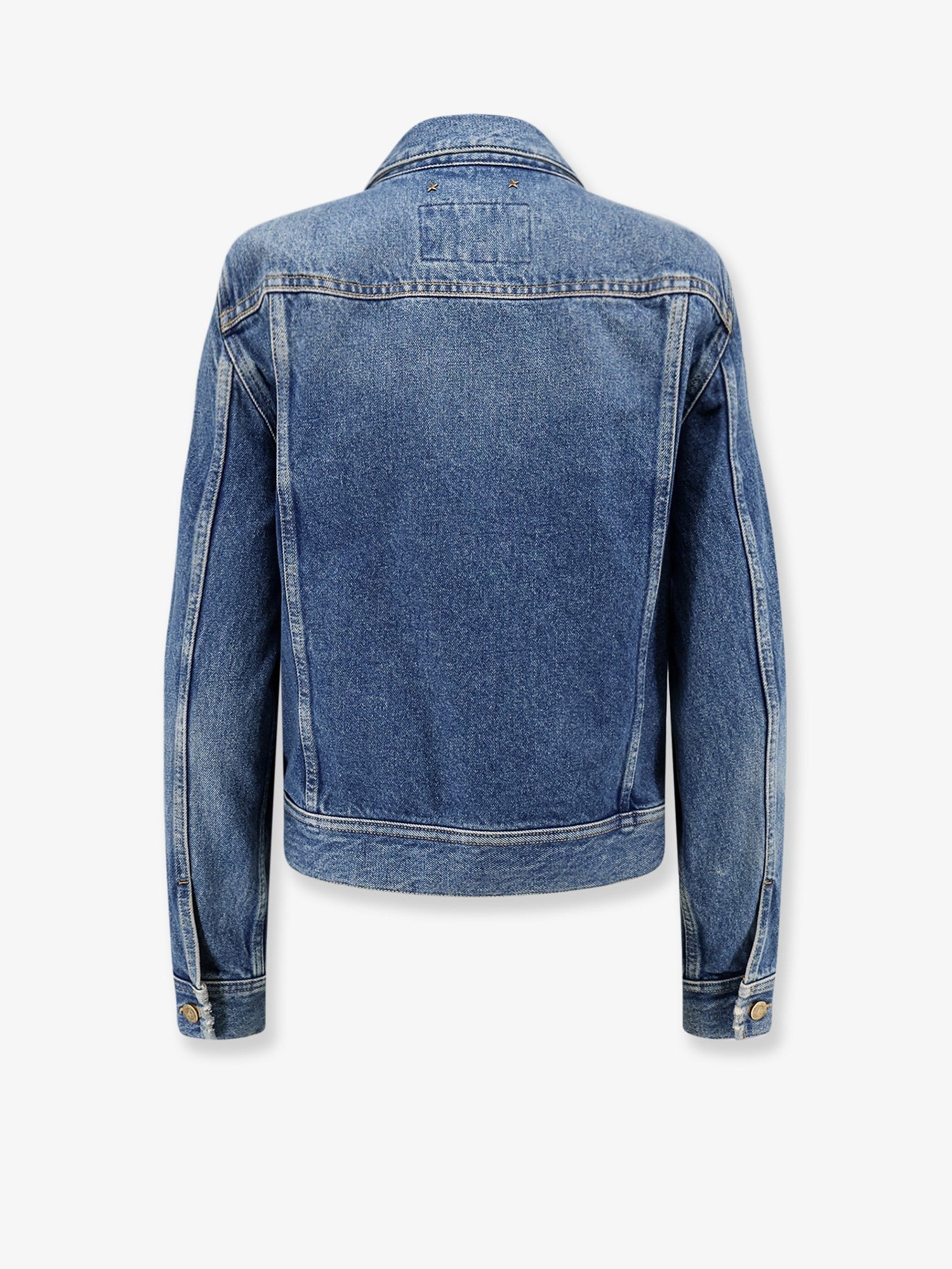 Golden Goose Women's Slim Fit Denim Jacket Blue