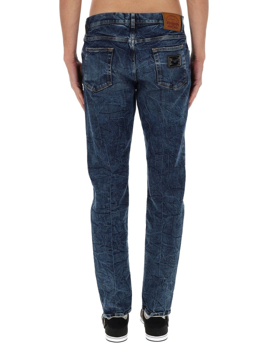 Dolce &amp; Gabbana Men's Slim Fit Jeans Blue