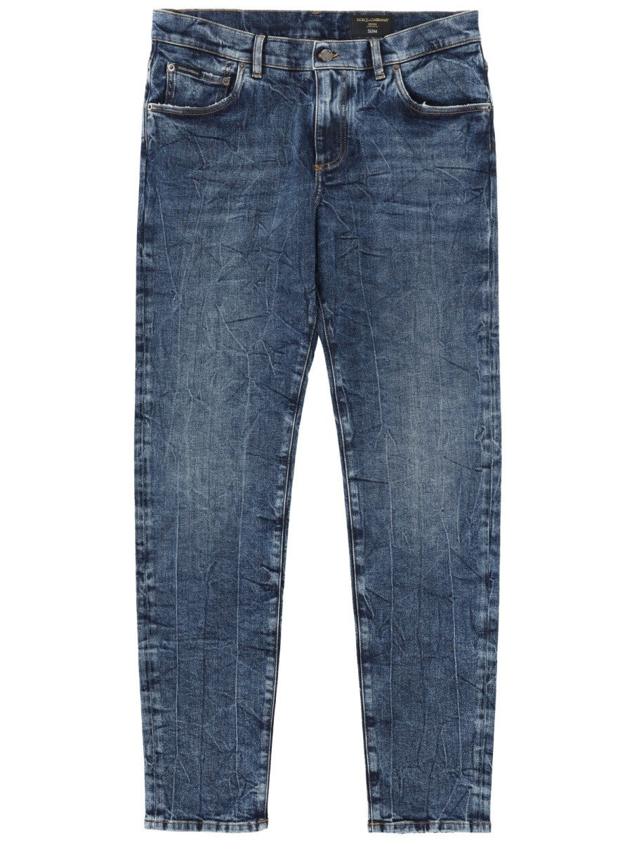Dolce &amp; Gabbana Men's Slim Fit Jeans Blue