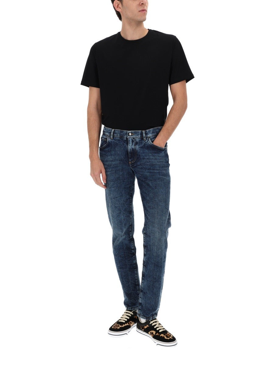 Dolce &amp; Gabbana Men's Slim Fit Jeans Blue