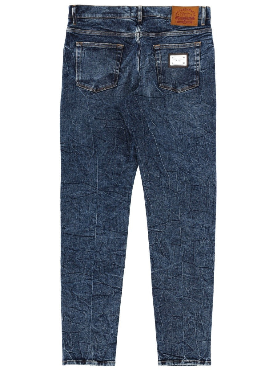 Dolce &amp; Gabbana Men's Slim Fit Jeans Blue
