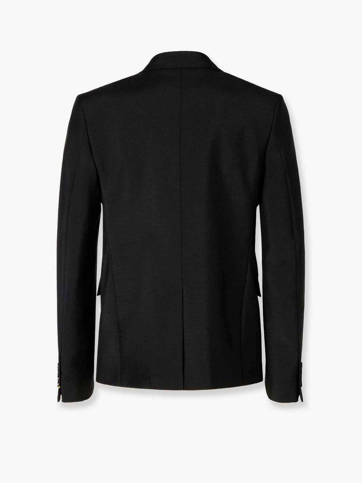 Fendi Men's Slim Fit Kid Mohair Blazer Black