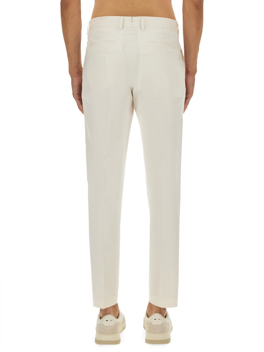 Boss Camel Men's Slim Fit Pants White