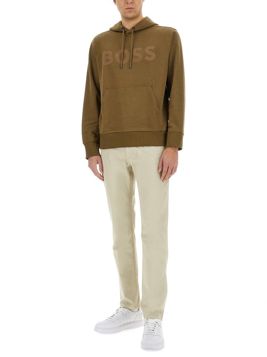 Boss Men's Slim Fit Pants Beige