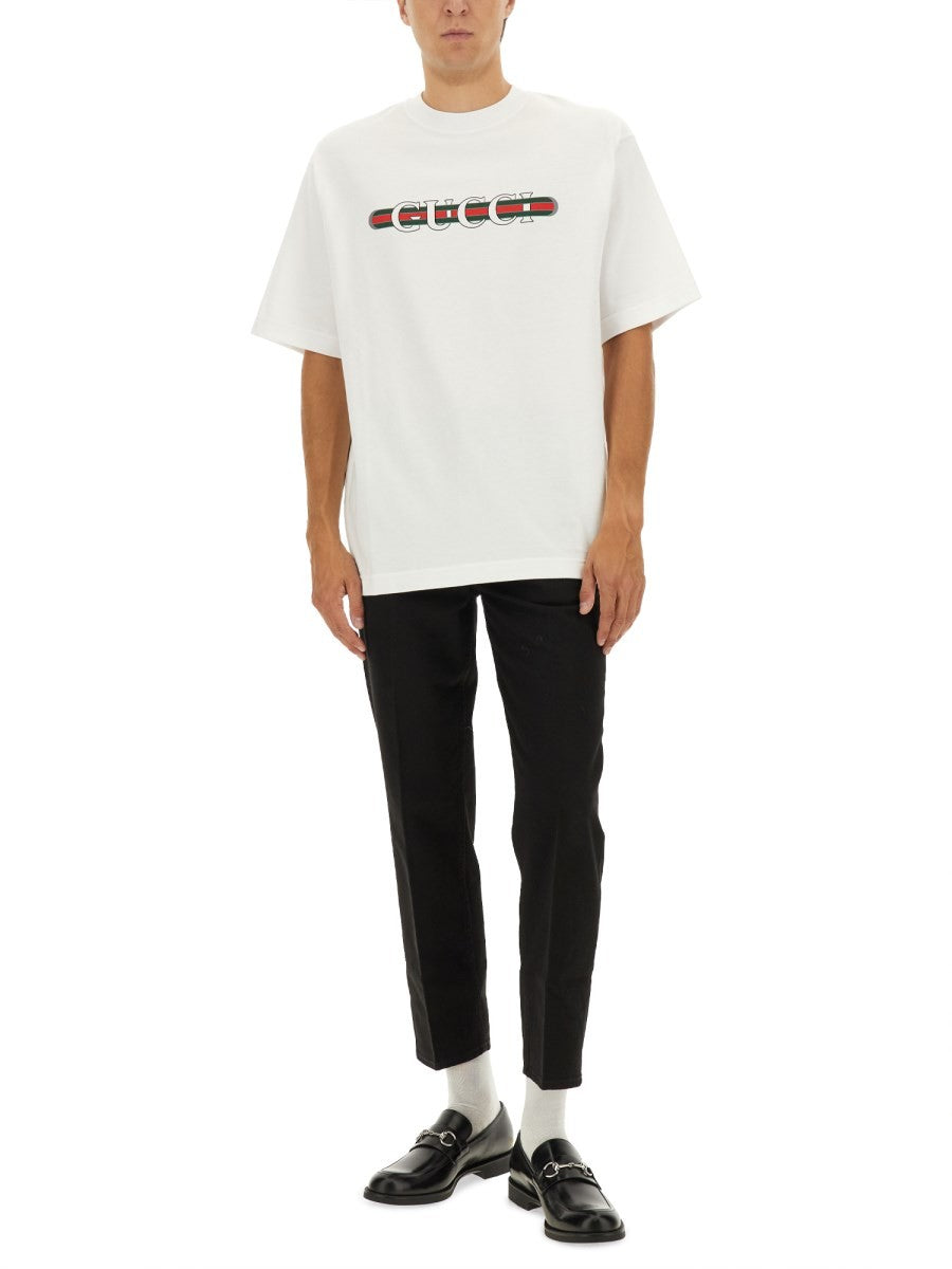 Gucci Men's Slim Fit Pants Black, view 2
