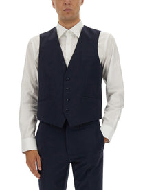 Hugo Men's Slim Fit Vest Blue Hugo